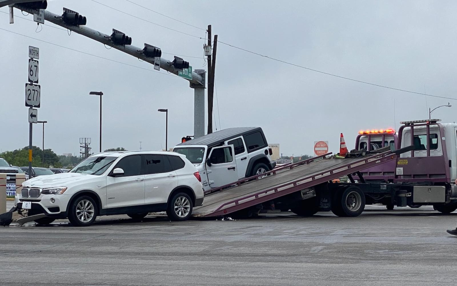 Beat Down of Brand New BMW at Bryant and Houston Harte