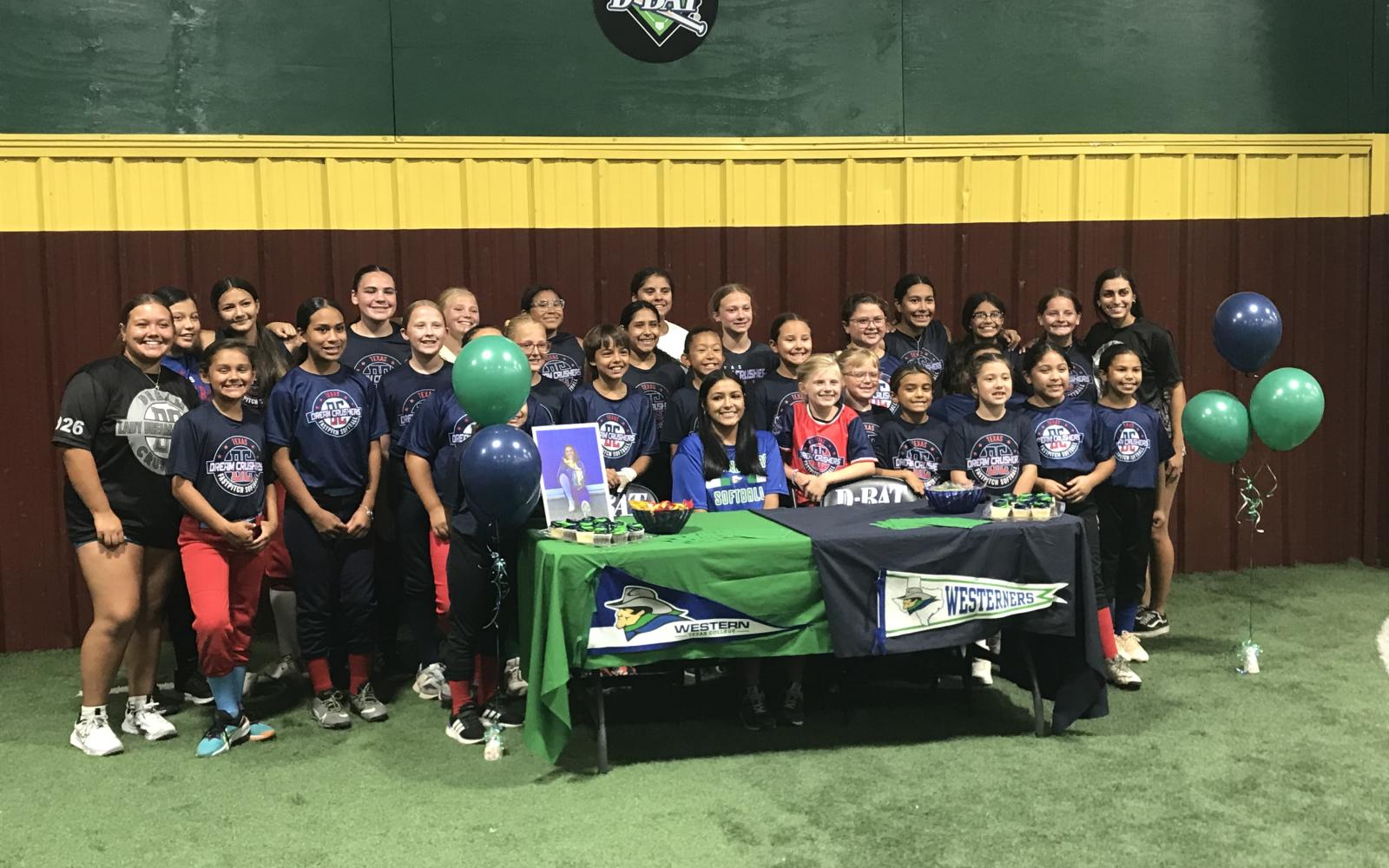 Lake View's Skylar Lacy signed to play softball at Western Texas College in Snyder on Tuesday, July 16, 2024.