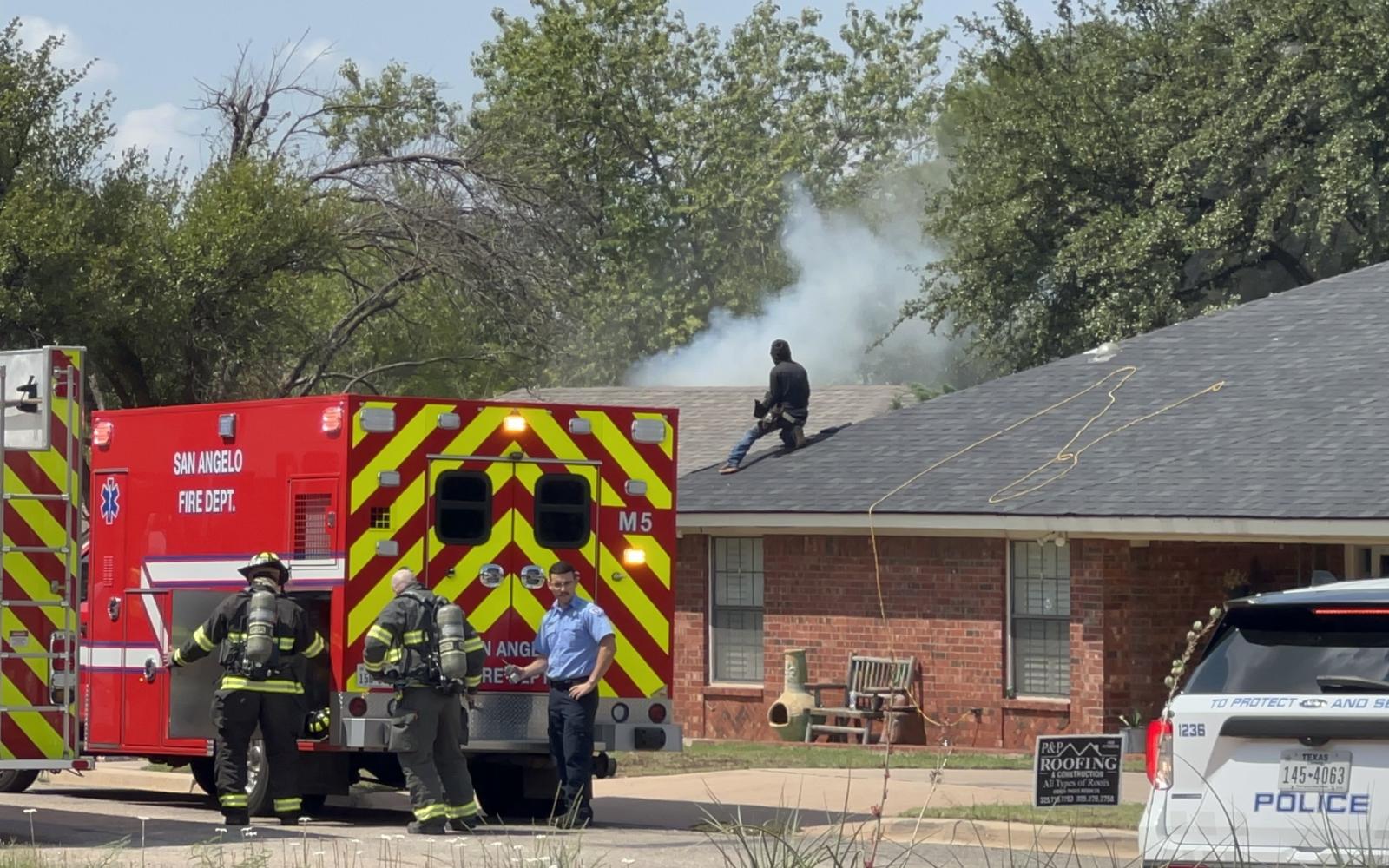 San Angelo Fire Fighters responded a structure fire near the intersection of W Beauregard Ave and Clark Drive