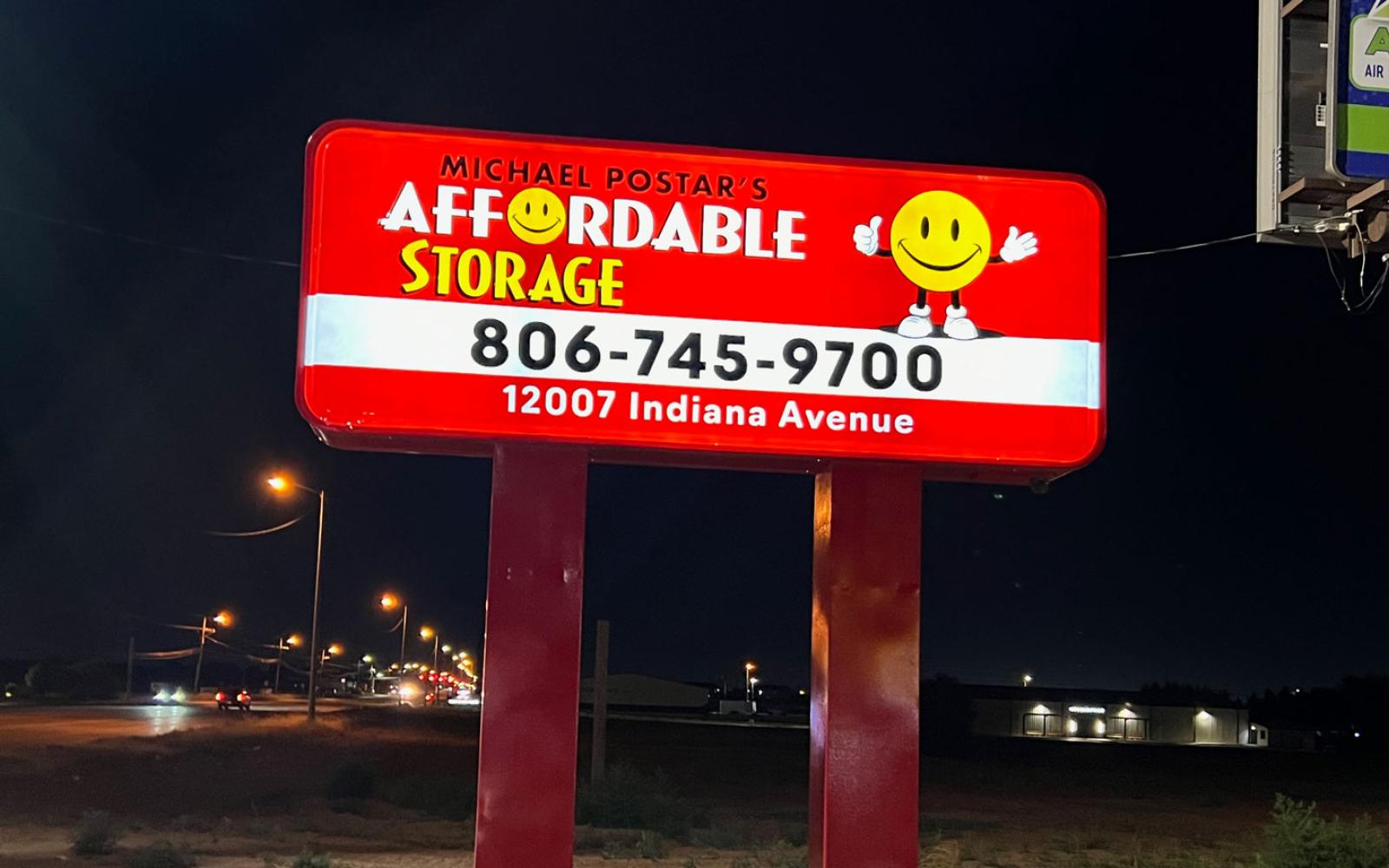 Michael's Affordable Storage on Indiana in Lubbock.