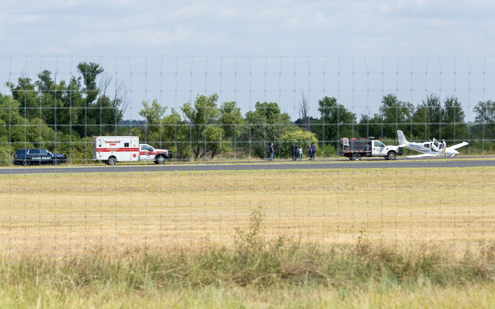 Plane crash at the Llano airport on Aug, 24, 2024.