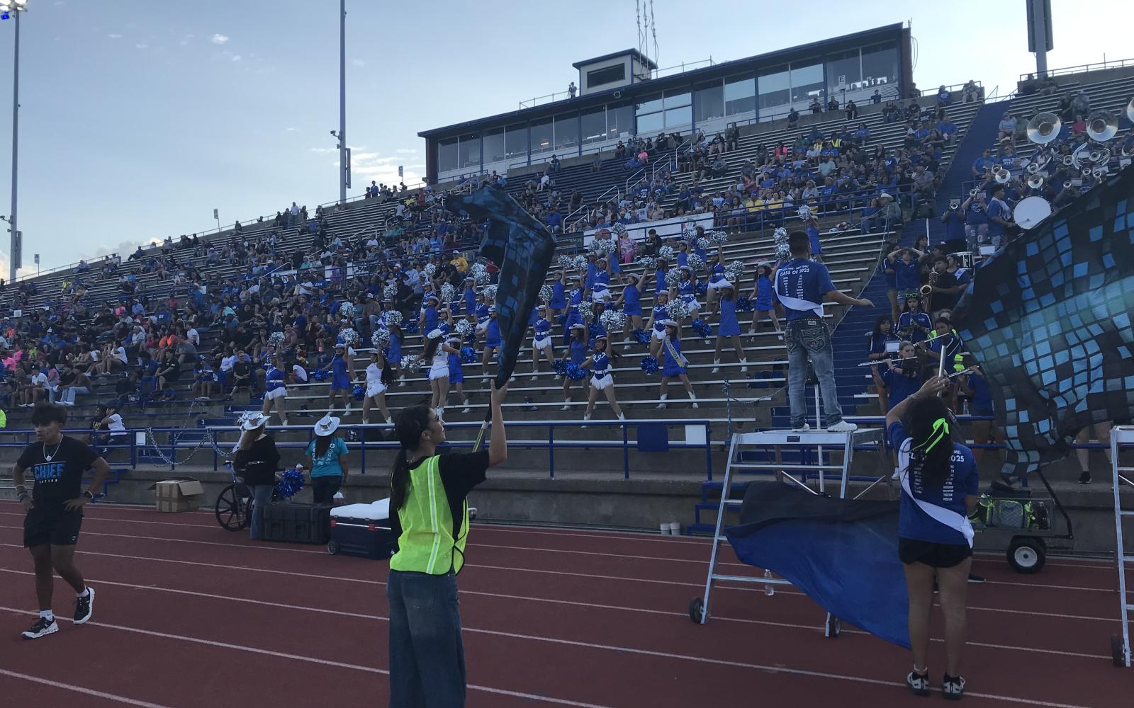 Lake View's crowd cheers on the Chiefs against Snyder on Friday, Sept. 6, 2024, at San Angelo Stadium.
