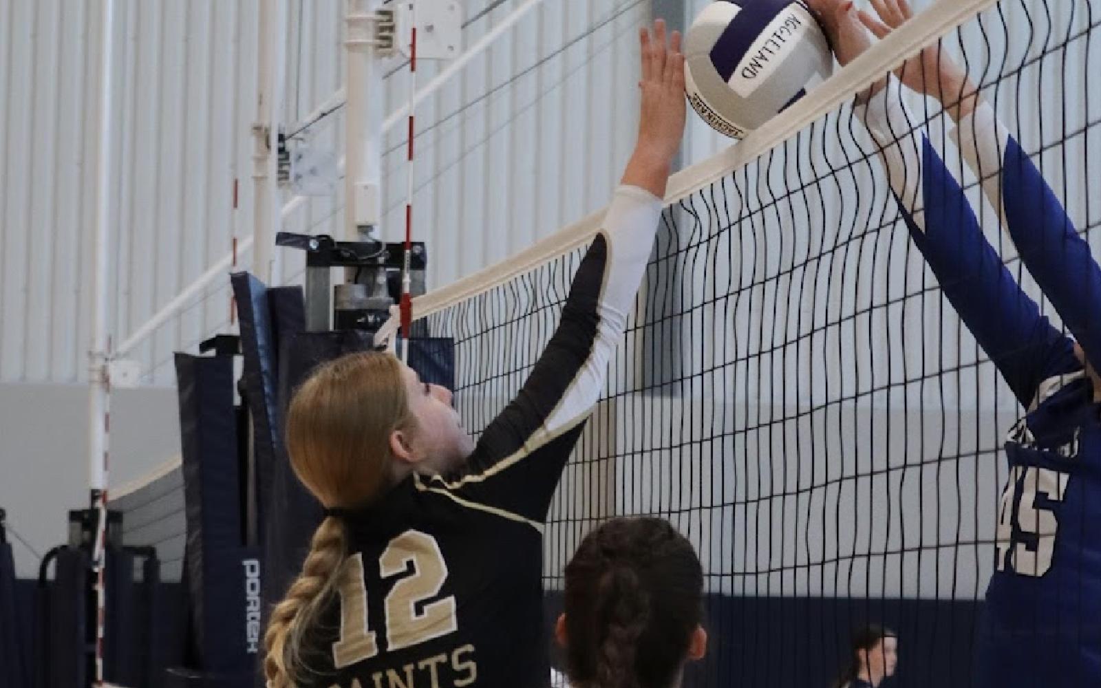 The Angelo Saints Homeschool volleyball team has had a memorable season in 2024 despite a roster with only eight players and no gym to call their own.