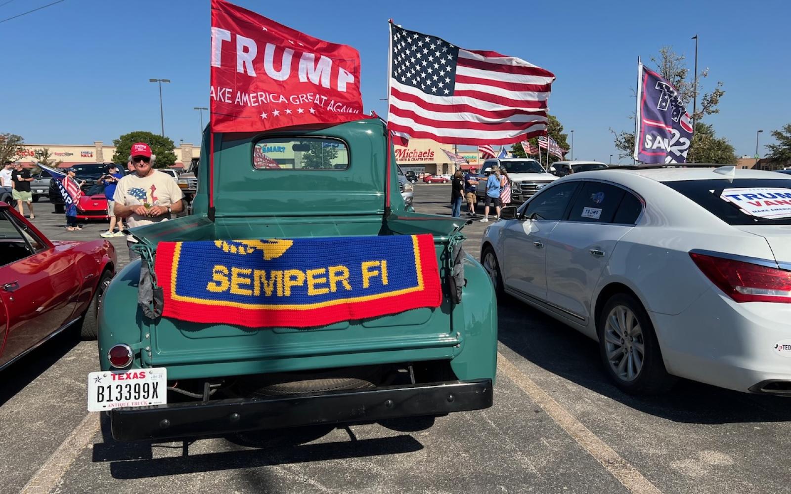 Trump caravan in San Angelo on Oct 12, 2024