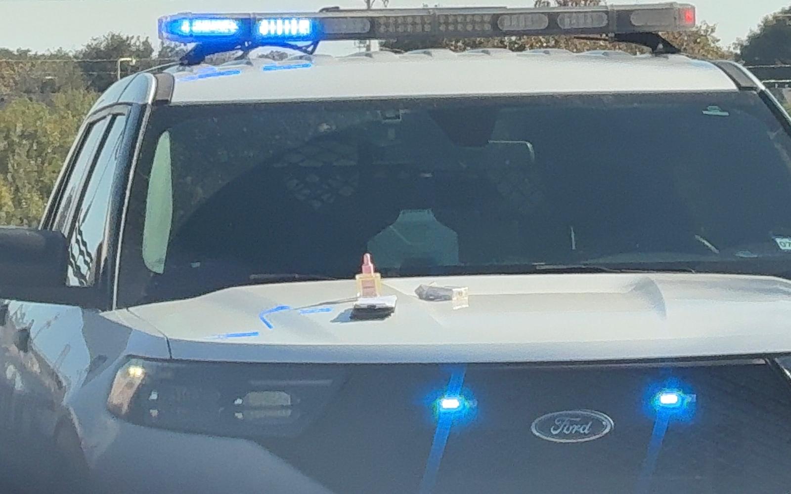 Items confiscated by police. 