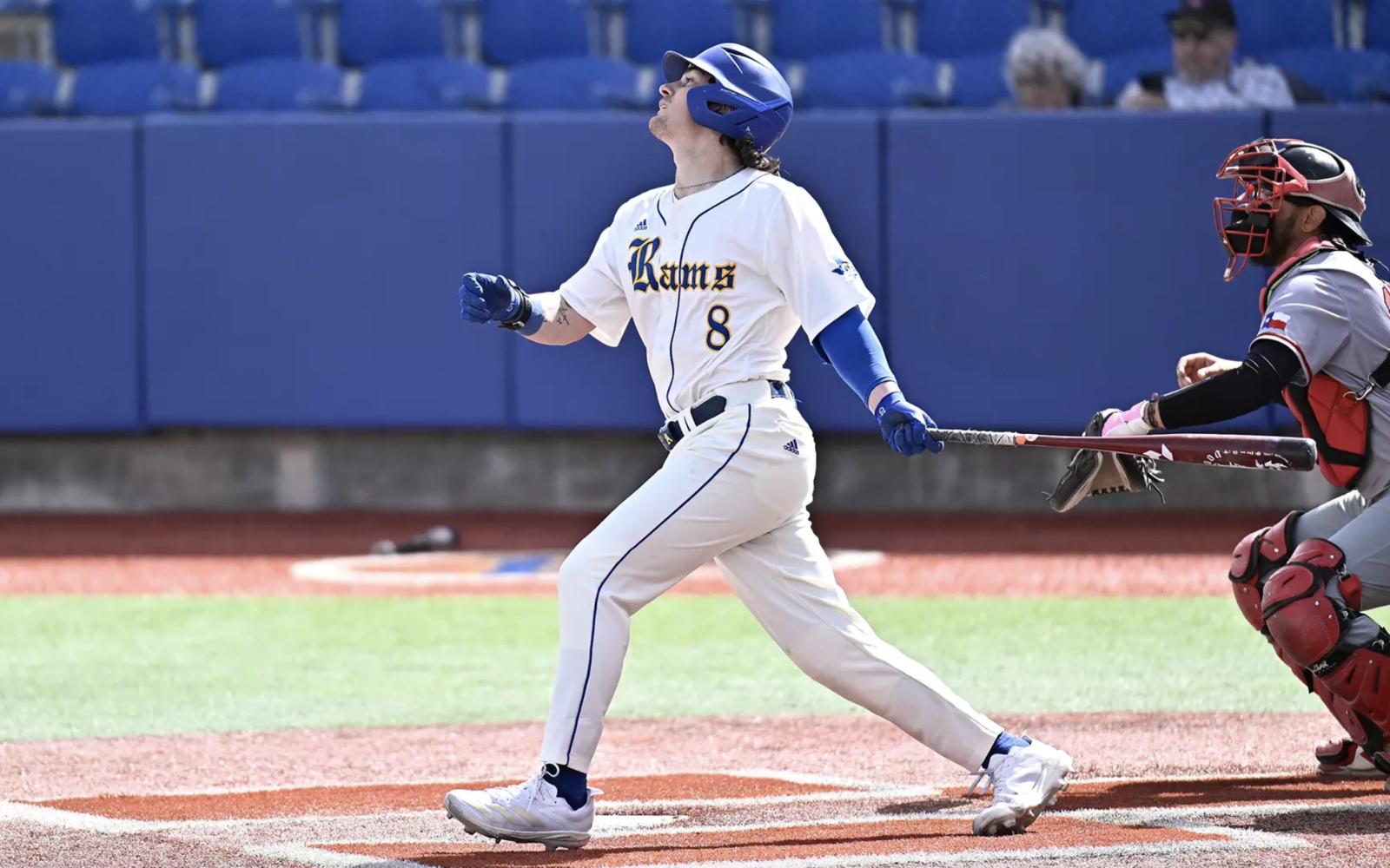 Angelo State Rams Jacob Guerrero in Action Against Sul Ross State