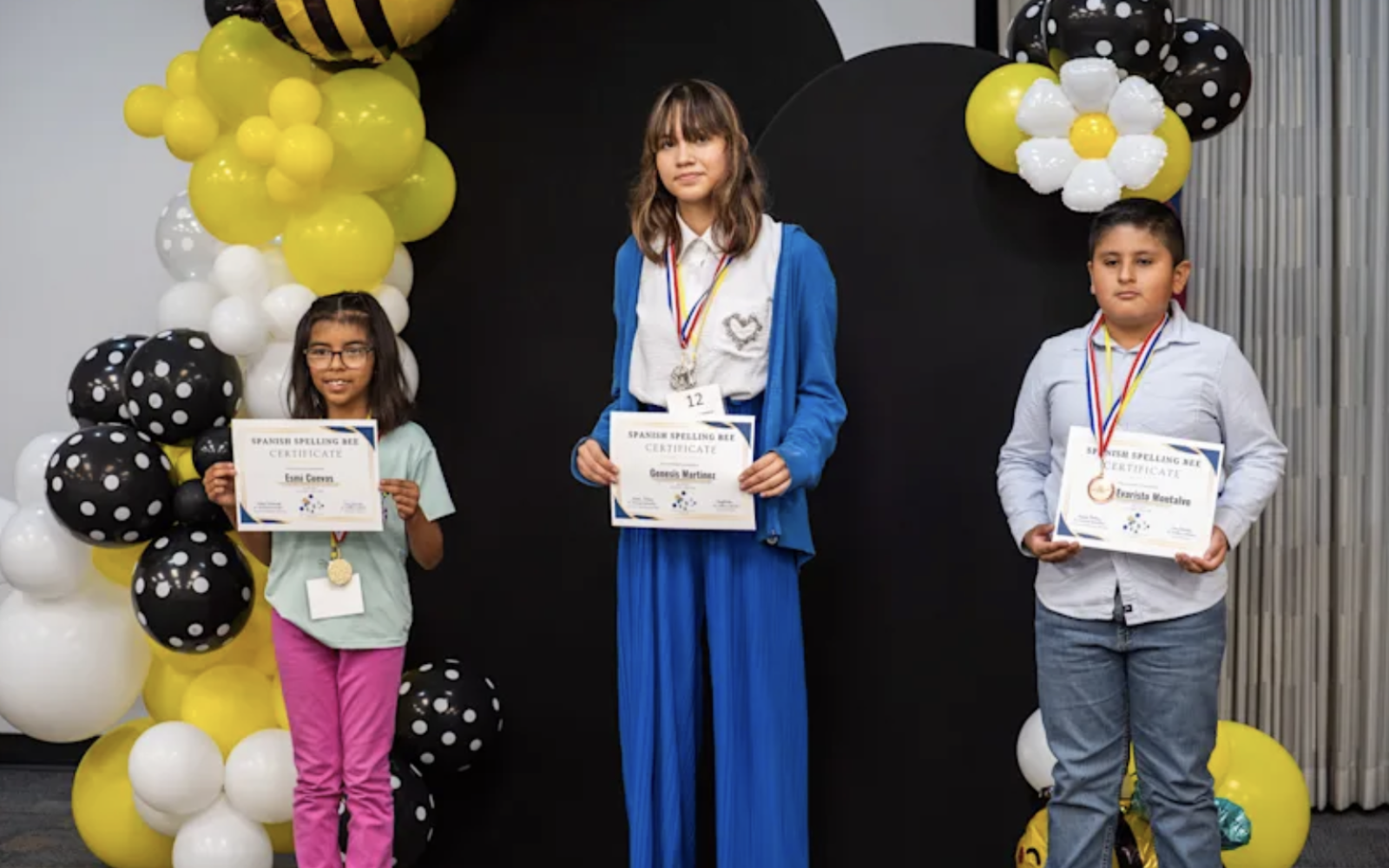 Students from Bradford Elementary and Lincoln Middle School took home top honors at the 2nd Annual Education Service Center Region 15 Spanish Spelling Bee