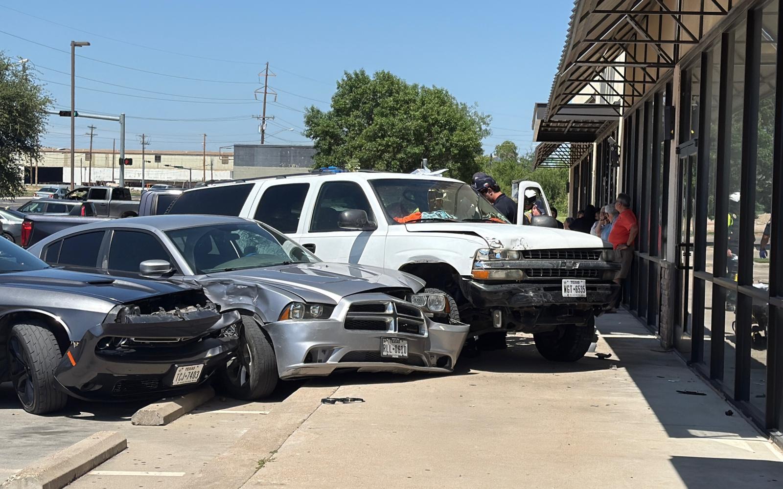 A driver who is believed to have suffered a medical condition caused a five-vehicle crash Wednesday afternoon in San Angelo.