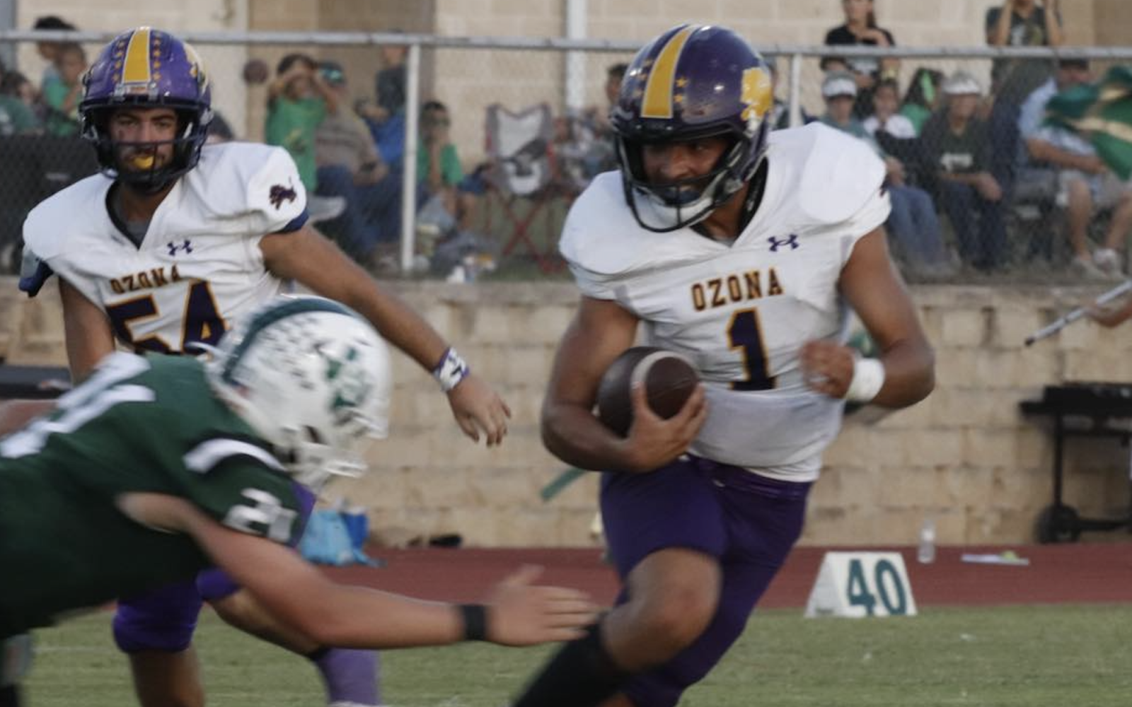 Ozona running back Christian Villarreal evades a tackle during the 2024 season.