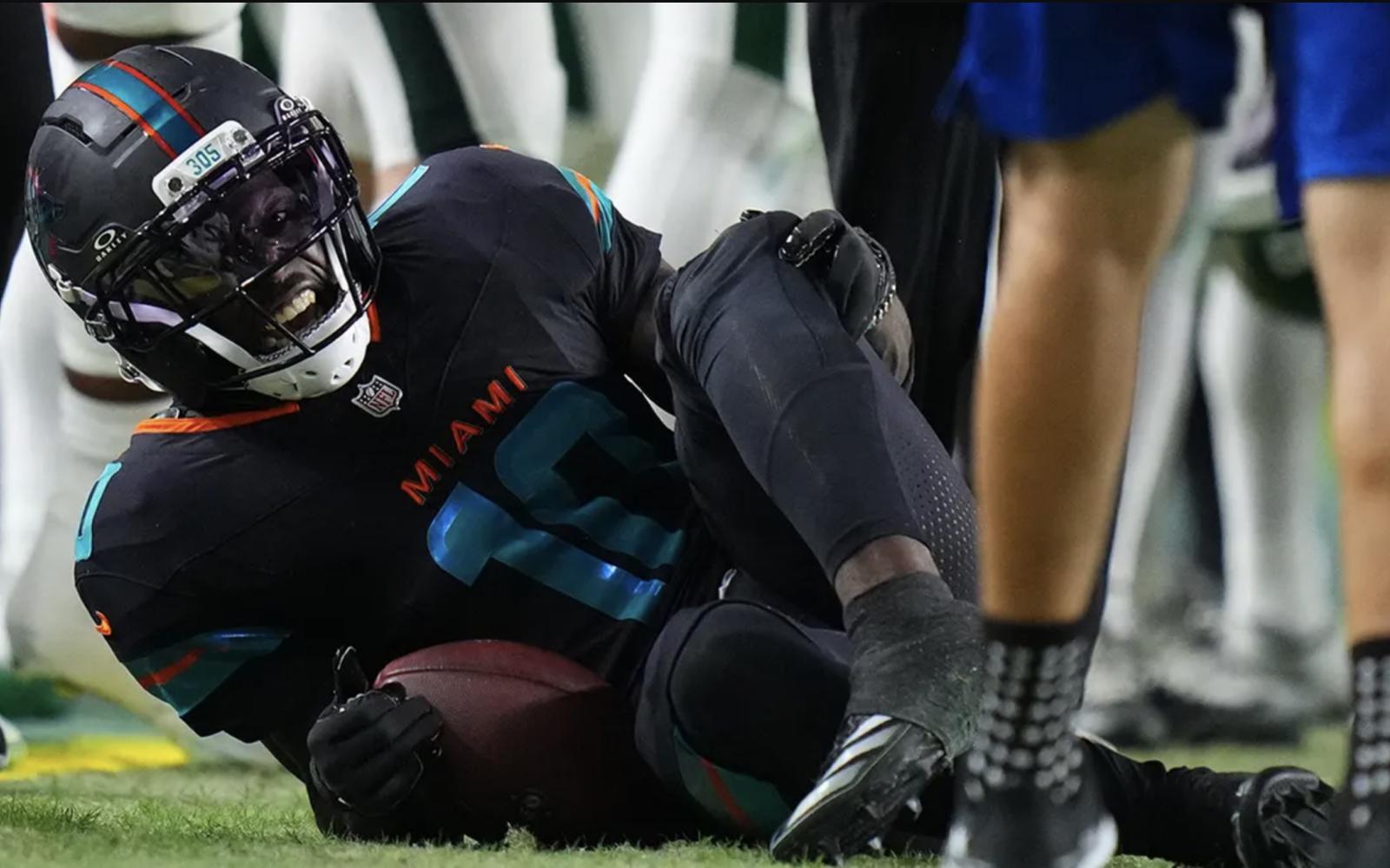 Miami Dolphins Wide Receiver Tyreek Hill suffered a significant leg injury on Monday Night Football