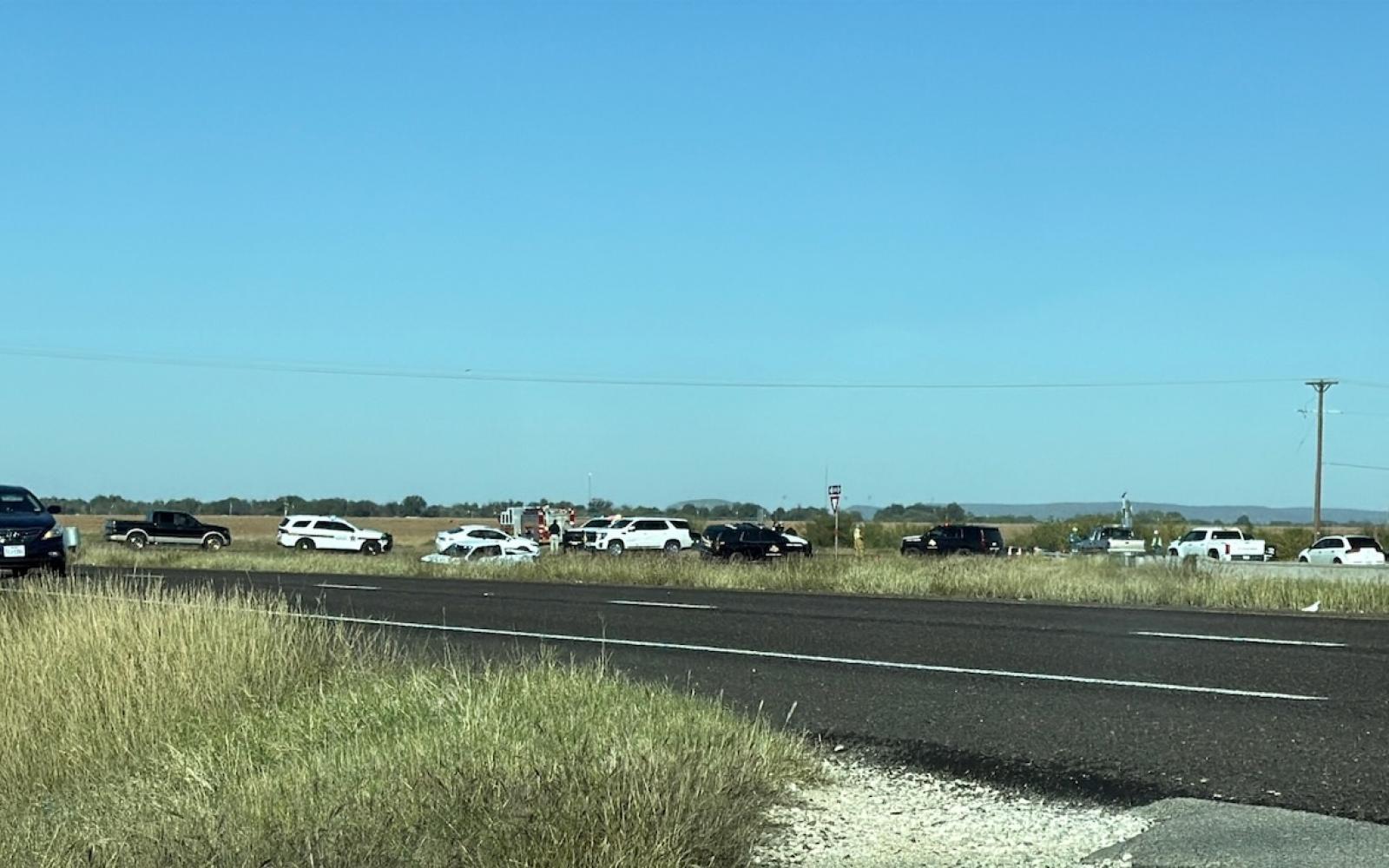 Crash on US 87 at arch Road, north of San Angelo.