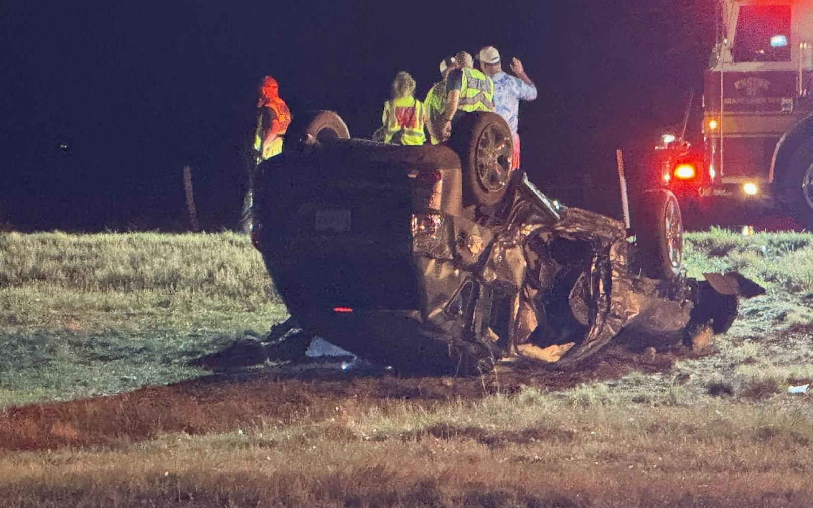 Rollover Crash on US 87 North of Grape Creek on March 1, 2026