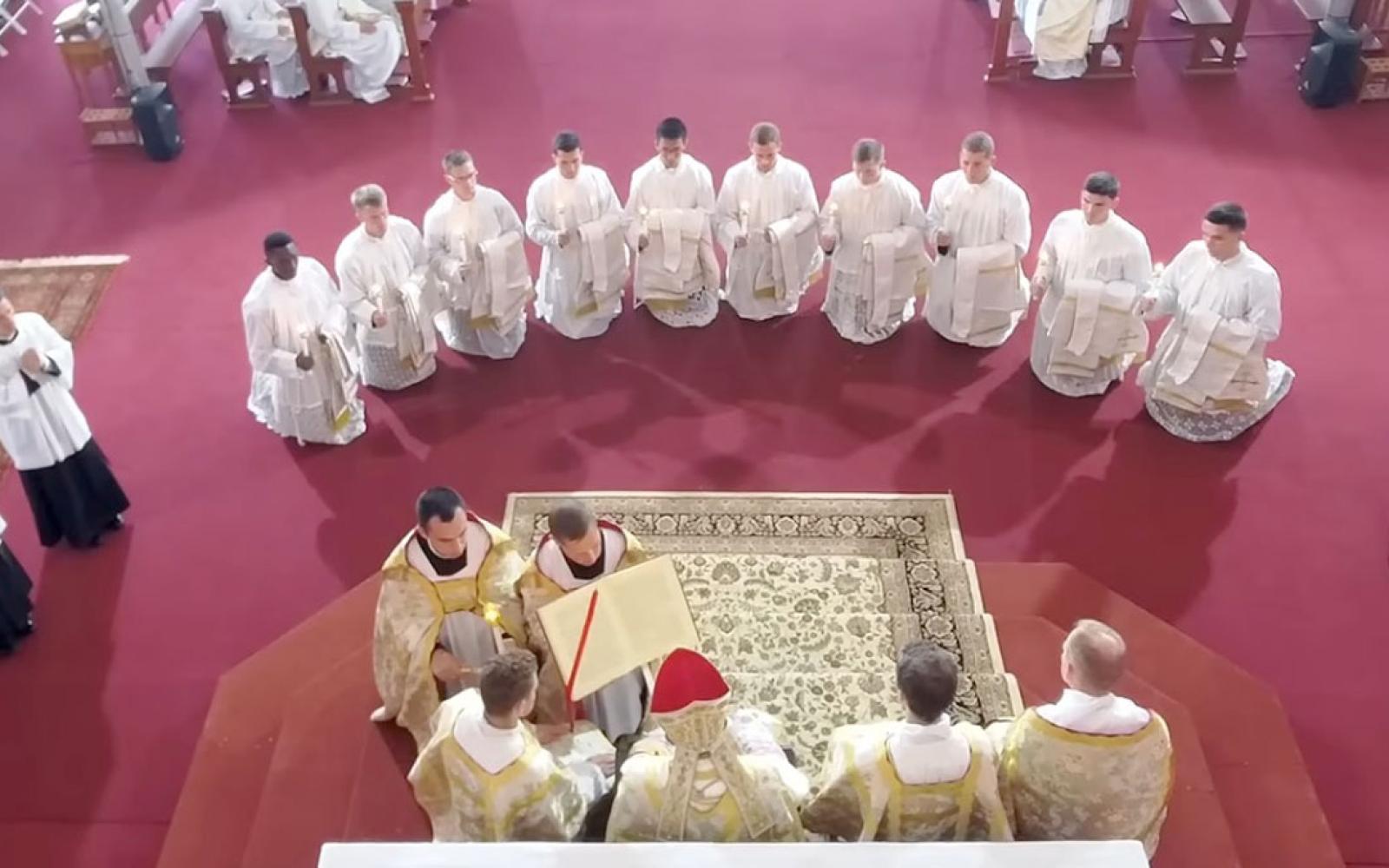 About the photo above: St. Thomas Aquinas Seminary Society of Saint Pius X Ordinations to the Diaconate and Priesthood on June 19, 2026. (Screenshot from Youtube https://www.youtube.com/live/PRspiFrAHqE)