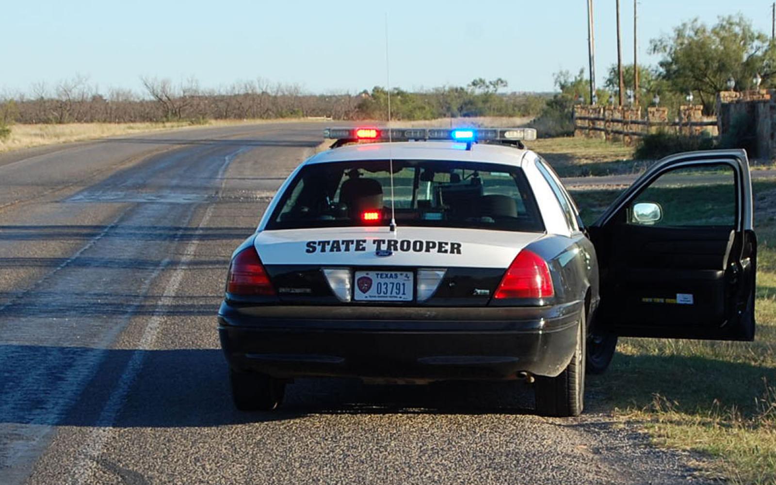 The Texas DPS on patrol west of San Angelo, Texas. (LIVE! Photo/Joe Hyde)