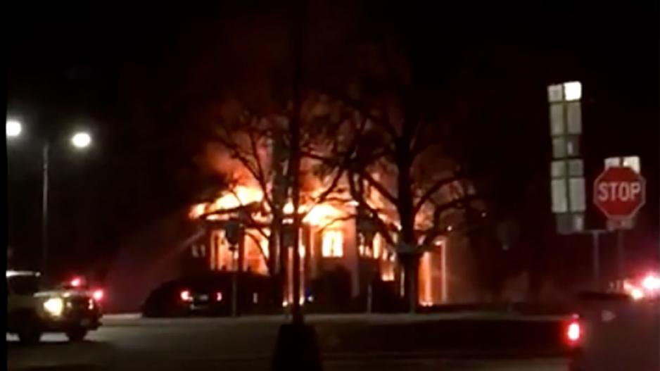 Mason County Courthouse fire on Feb. 4, 2021 Mason County Courthouse fire on Feb. 4, 2021