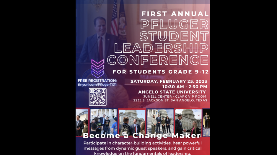 First Annual Pfluger Student Leadership Conference First Annual Pfluger Student Leadership Conference