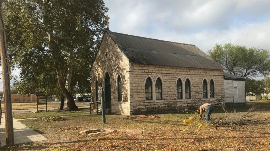 The Menard 1899 church today. The Menard 1899 church today.