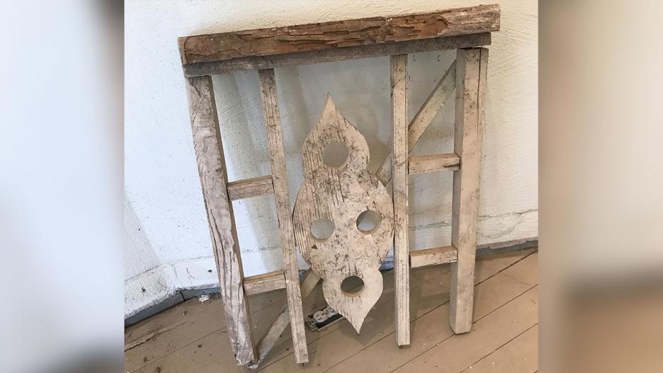 Original communion alter discovered underneath the wood floor when it was removed. Original communion alter discovered underneath the wood floor when it was removed.
