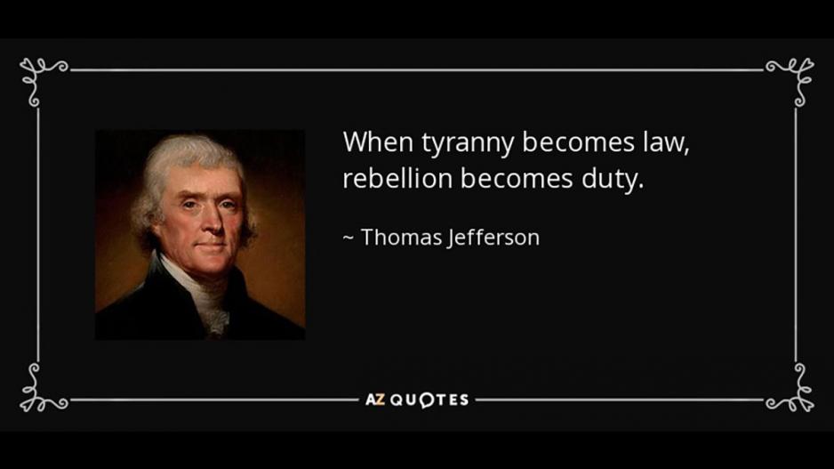 Thomas Jefferson on Tyranny Thomas Jefferson on Tyranny