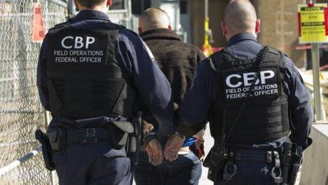  Escort Subject at Border. (CONTRIBUTED/CBP