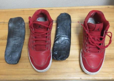 Contraband Tennis Shoes (Contributed/CBP)