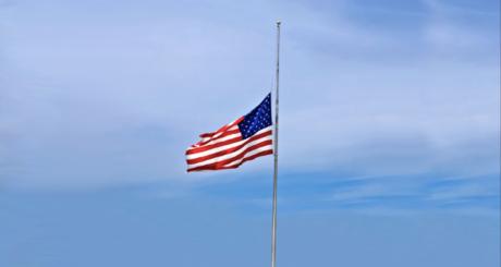 US Flag Half Mast