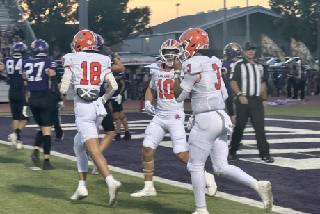 Bobcats Christian English After a 70-yard Touchdown against Abilene Wylie