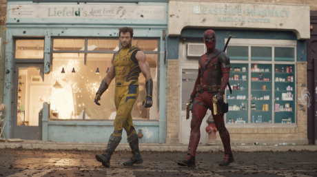 Hugh Jackson and Ryan Reynolds as Wolverine and Deadpool