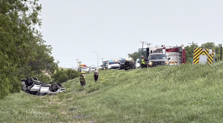 A single-vehicle rollover crash late Monday morning has traffic significantly backed up on US Highway 277 south of San Angelo.