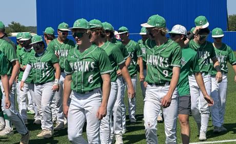 Wall Hawks Baseball after their Game 1 Regional Final Victory over Jacksboro
