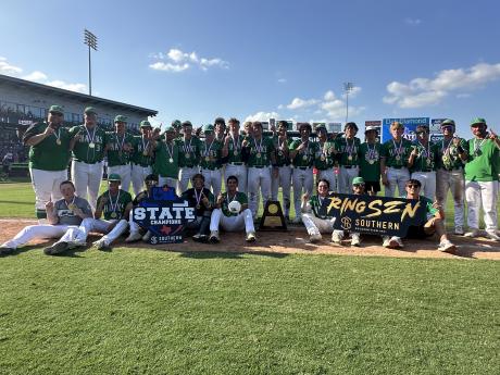 The Wall Hawks left no doubt they were the best baseball team in the state with a runaway win over Thrall on Thursday to claim their second state title in program history.