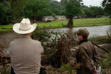 Camp Mystic along the banks of the Guadalupe River in Hunt on July 5, 2025. 