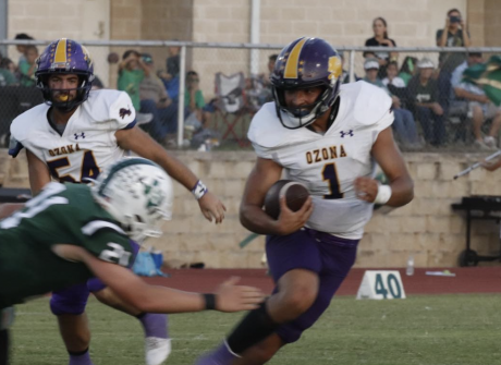 Ozona running back Christian Villarreal evades a tackle during the 2024 season.