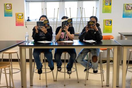 Students attend a math and reading workshop at a STAAR summer camp held at Dobie Middle School on July 23, 2025. Texas lawmakers will try again to revamp the state's standardized test during this year's special session.