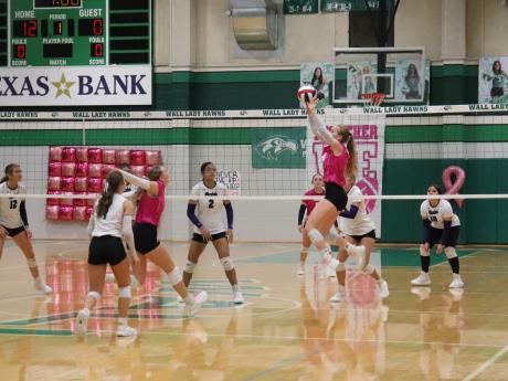 The Wall volleyball team swept Merkel on Friday, Oct. 10, 2025.