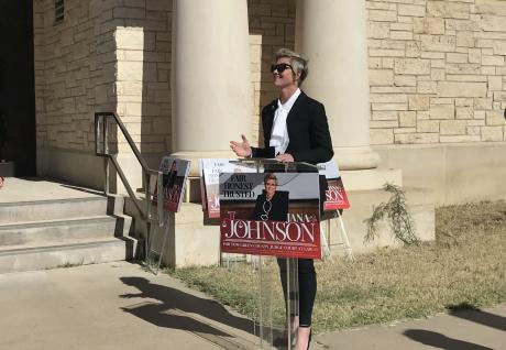 Local attorney Jana Johnson formally announced her candidacy Tuesday morning for judge of Tom Green County Court at Law #1.