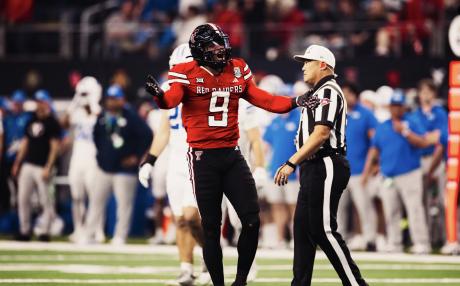 Texas Tech's Romello Height at the Big 12 Championship versus BYU