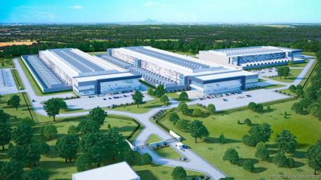 Skybox Datacenters has broken ground on this campus south of Dallas that could eventually consume 300 megawatts of power, similar to the San Angelo Skybox proposal. (Skybox)