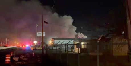 Smoke Plume at Christoval Rd & E Gas Plant Rd