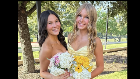 Gracie Brito (left) and Elizabeth Angle were both killed in a sledding crash Sunday, Jan. 25, in Frisco.