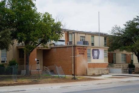 The Leadership Academy at Forest Oak Middle School in Fort Worth on Friday, Oct. 24, 2025. The Texas Education Agency took over the Fort Worth Independent School District after the now-closed Leadership Academy at Forest Oak Sixth Grade failed to meet state academic standards for five consecutive years.