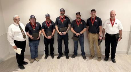 Several members of the Wall Volunteer Fire Department were recently awarded the Medal of Valor for their actions during the July 4 flooding last year.