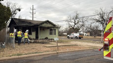 A house on East 17th Street was fully engulfed March 6, 2026. 