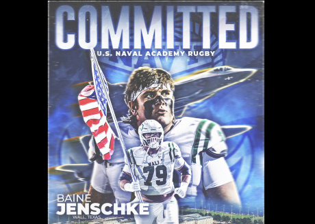 Wall's Baine Jenschke announced his commitment Sunday, March 8, to play rugby for the U.S. Naval Academy.
