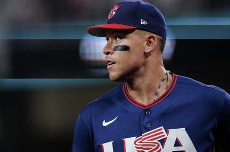USA's Aaron Judge at the World Baseball Classic