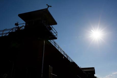 The exterior of the Texas State Penitentiary's Walls Unit, which houses the state's primary execution chamber, is seen on Aug. 20, 2020, in Huntsville.
