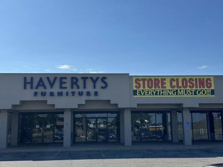 Haverty’s Furniture, 1735 Knickerbocker Road, is scheduled to close at the end of June.