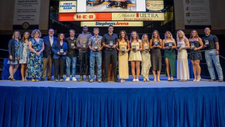 Angelo State University hosted its annual Holland's Sports Banquet on Monday night inside the Junell Center, honoring the best performances both in the classroom and on the field or court over the past year.