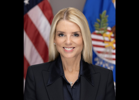 President Donald Trump announced the dismissal Thursday of Attorney General Pam Bondi, praising her performance even as he removed her from the post.