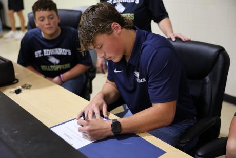 Junction senior Quade Sullivan signed Monday to play college baseball at St. Edward’s University in Austin.